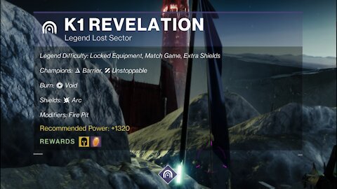 Destiny 2 Legend Lost Sector: The Moon - K1 Revelation 10-25-21