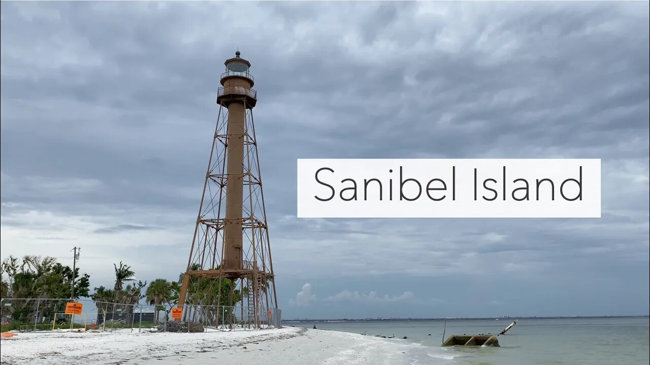 Sanibel Island Florida. Looking for Shells and Comparing Today to a Year ago at Lighthouse Park.