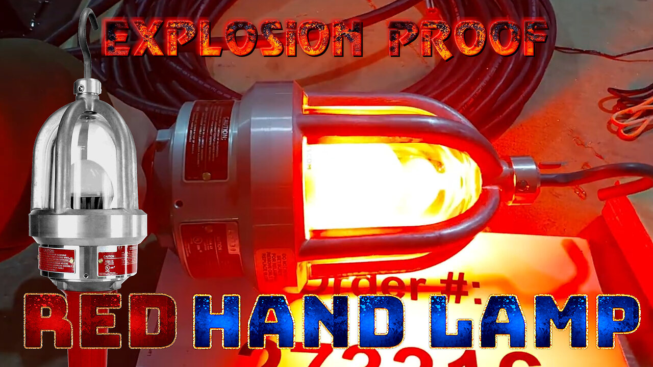 RED LED Drop Light / Explosion Proof Trouble Light