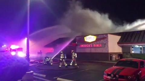 Denny's catches fire on Northwest Side