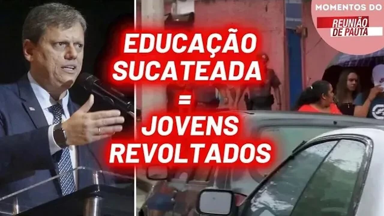 Educação sucateada geram jovens revoltados Momentos Reunião de Pauta