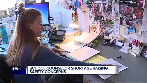 School counselor shortage raising safety concerns