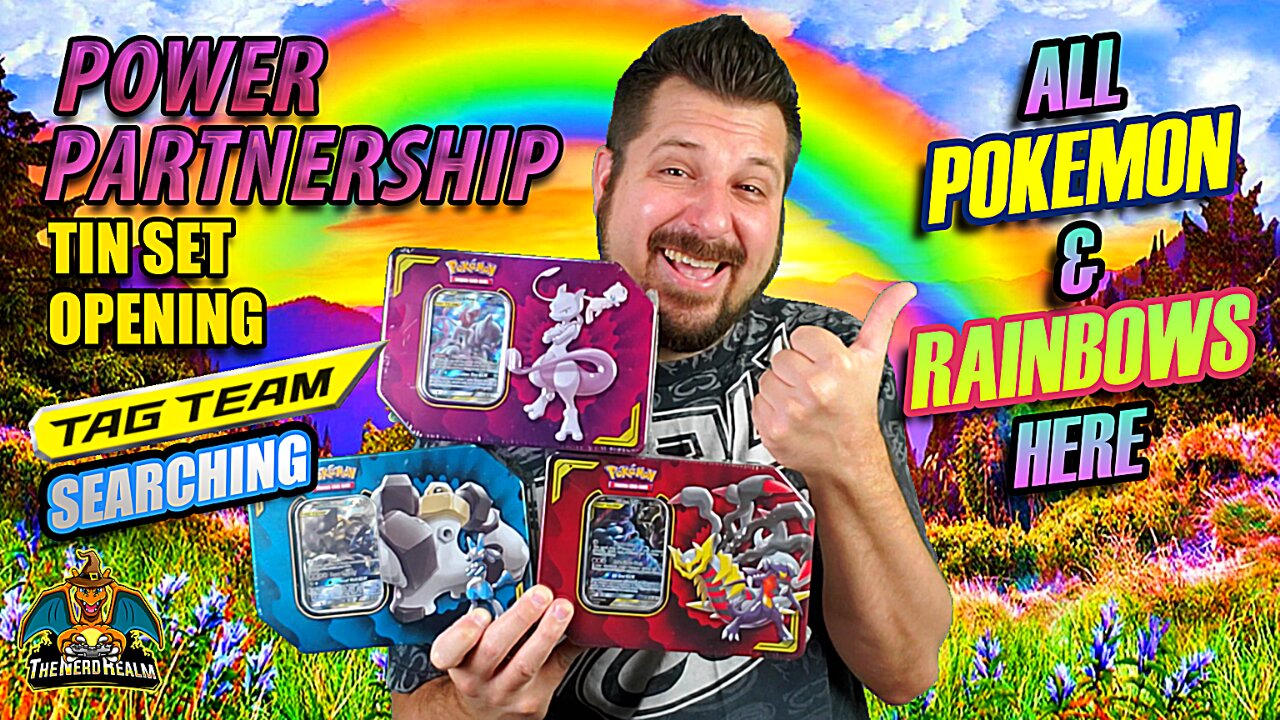 Power Partnership Tin Set | Tag Team Searching | Pokemon Cards Opening