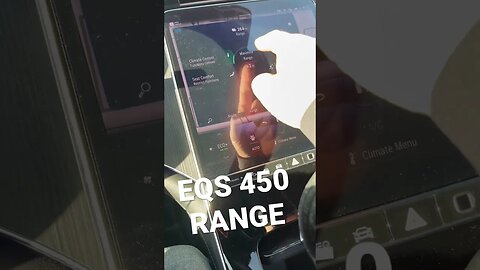 How to Check your range on EQS #eqs450 #mercedesbenz