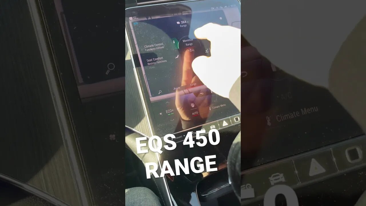 How to Check your range on EQS #eqs450 #mercedesbenz