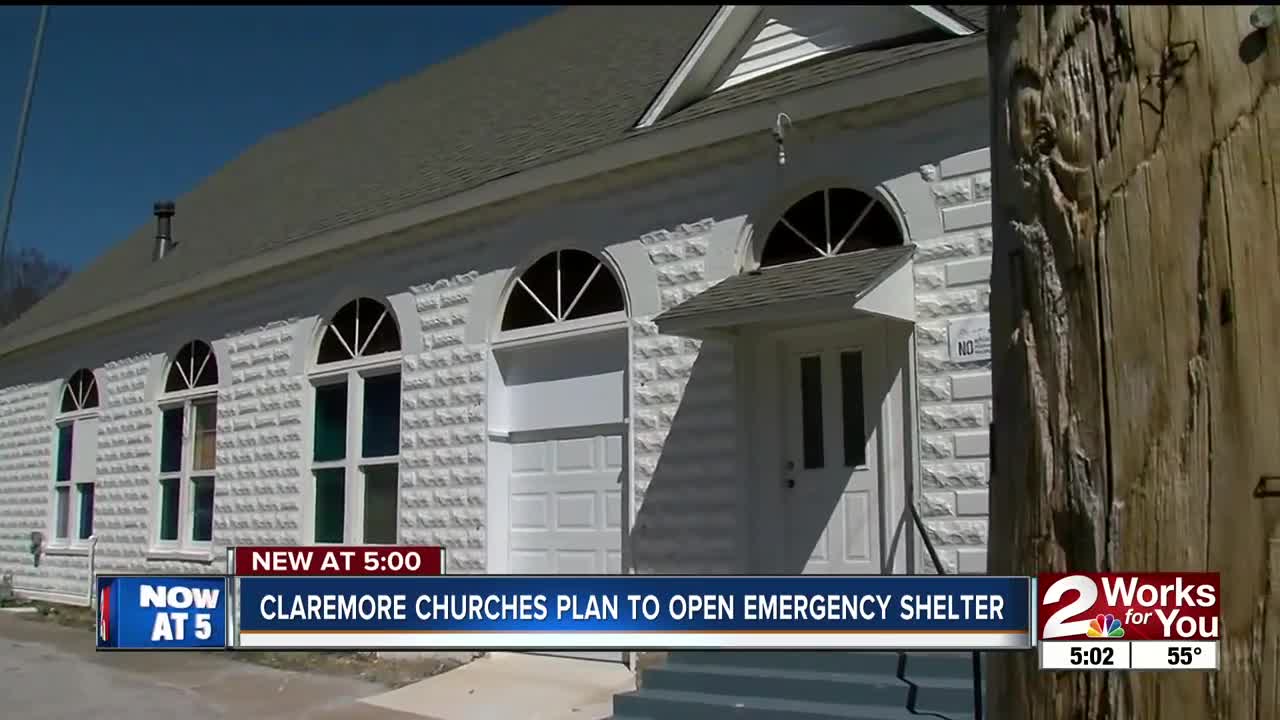 Claremore churches hope to open emergency shelter