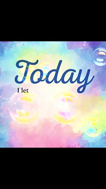 Today i let go of the past [GMG Originals]