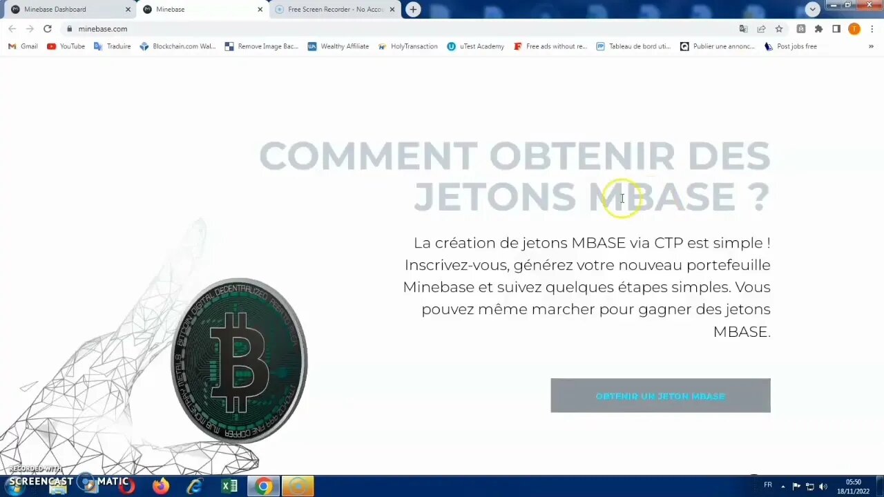 Gagner de l'argent crypto monnaie gratuit wallet minebase adresse ethereum bitcoin web3