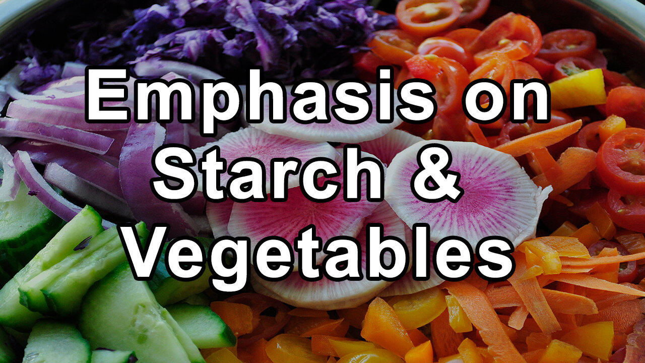 Explanation of the McDougal Diet's Emphasis on Starch, Vegetables, and Fruits; Exclusion of Animal