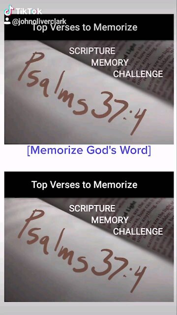 Top Verses To Memorize, Psalms 37:4