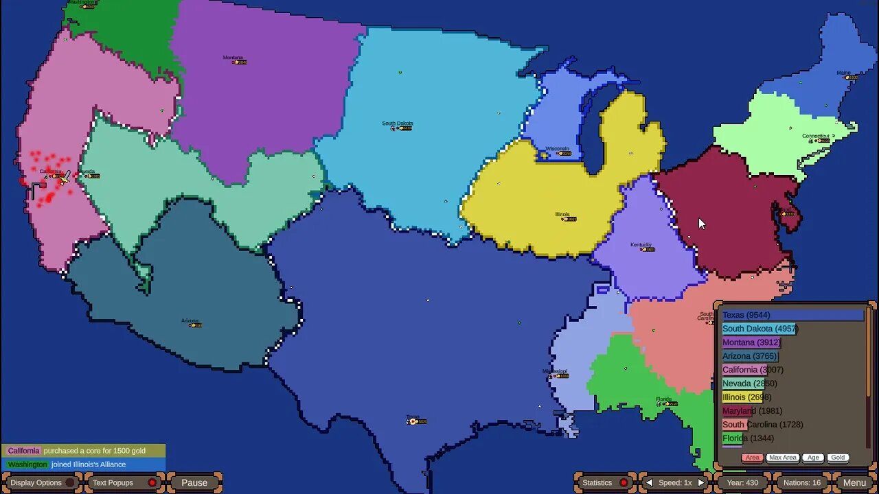 Ages Of Conflict World War Simulator - Battle for USA