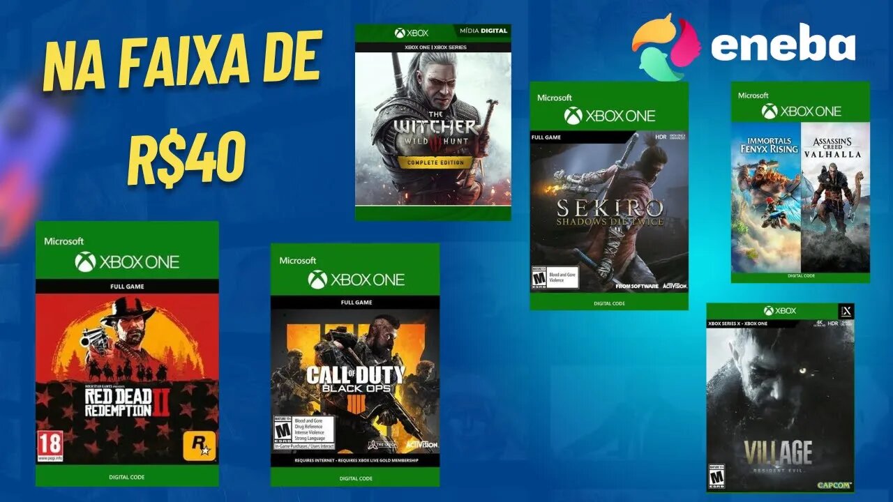 10 Excelentes Ofertas de Jogos do Xbox na Faixa de R$40 no Eneba