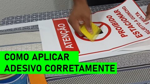 COMO APLICAR ADESIVO CORRETAMENTE E SEM ÁGUA!