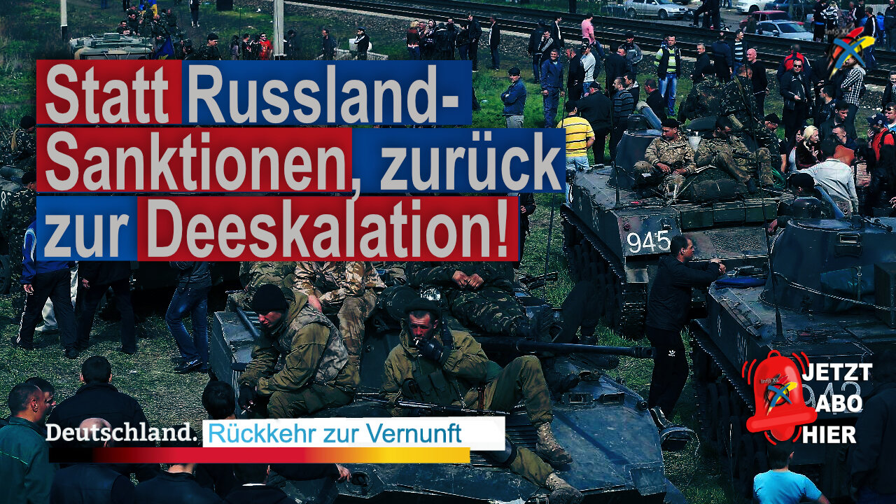 Statt Russland-Sanktionen Zurück zur Deeskalation!