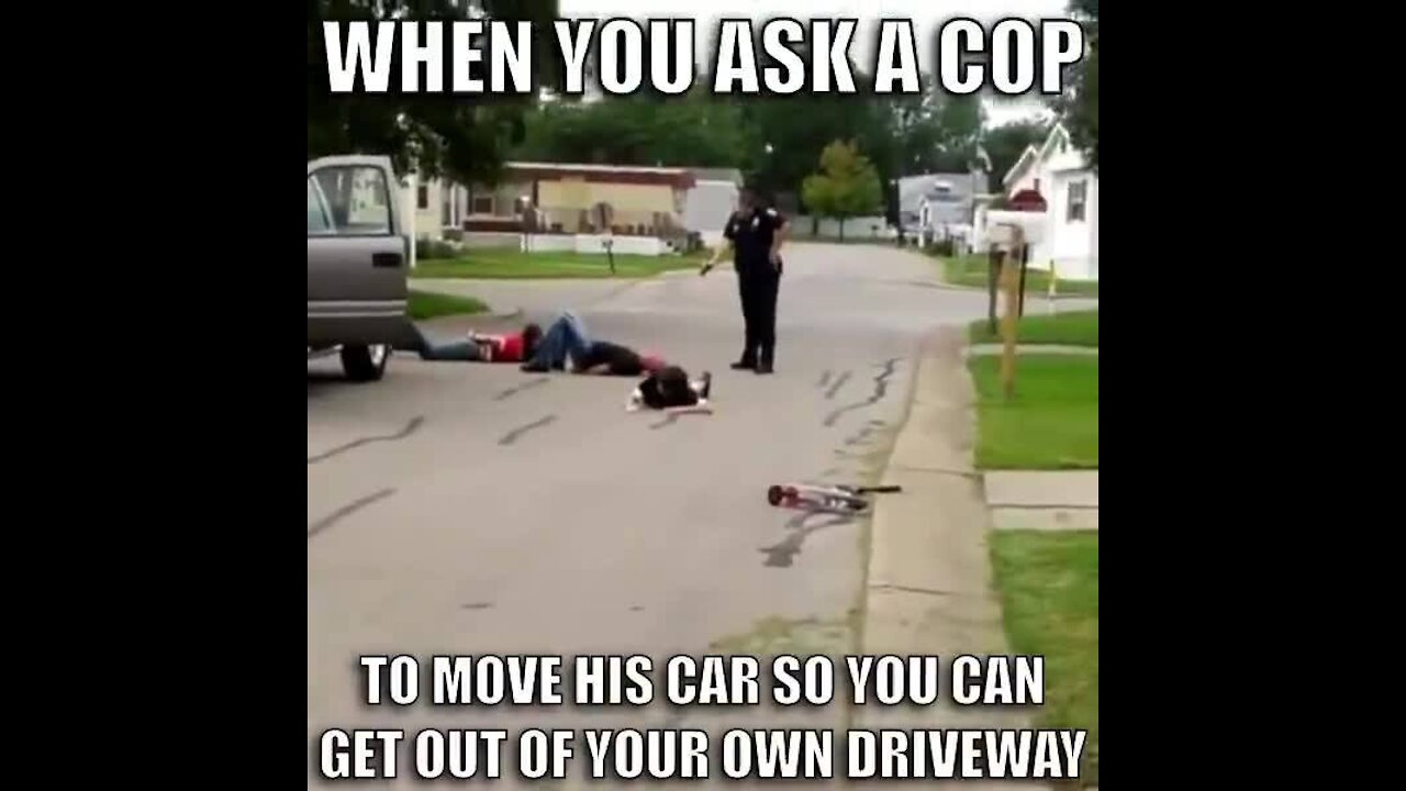 Cop Holds Family Hostage At Gun Point In Middle Of Road