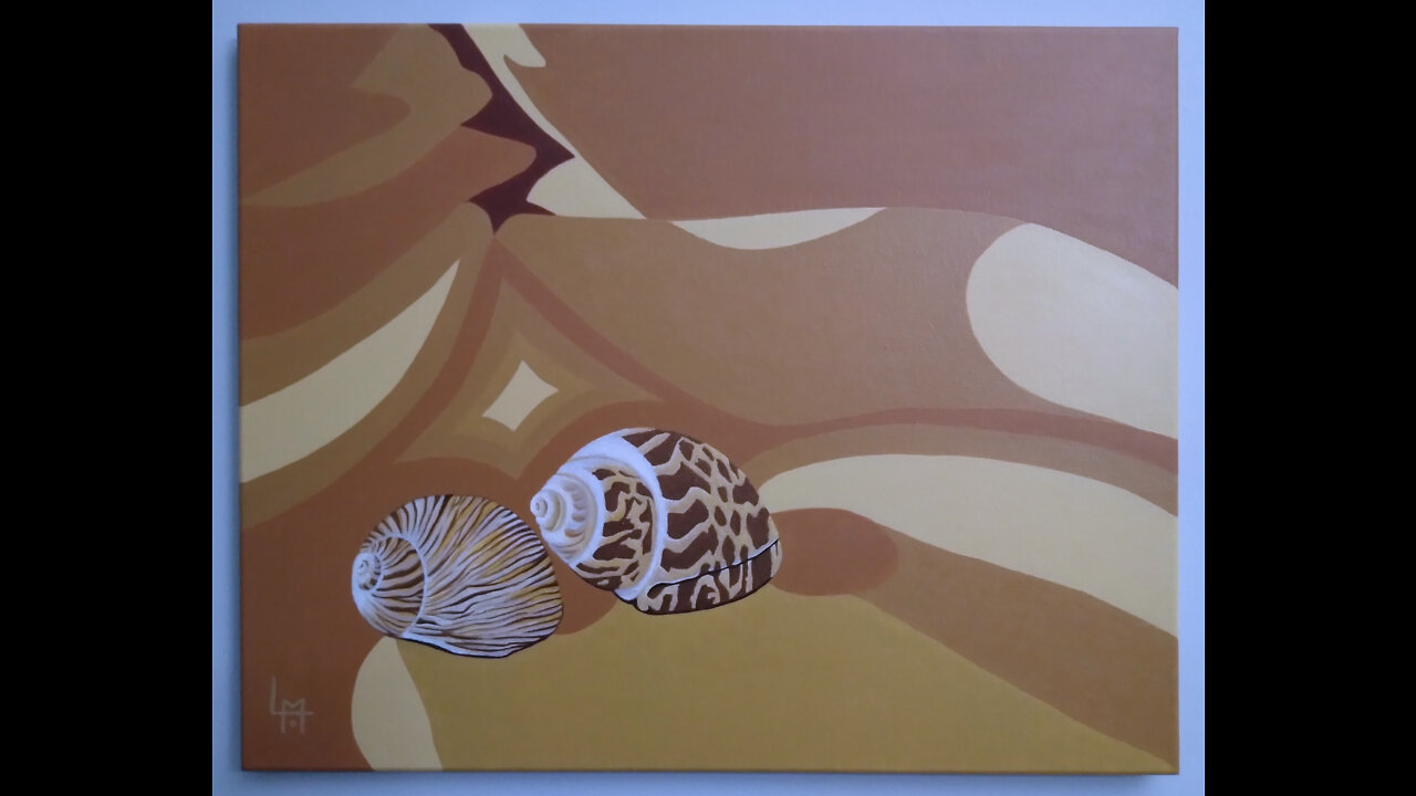 The Making of Shells - Acrylic Painting