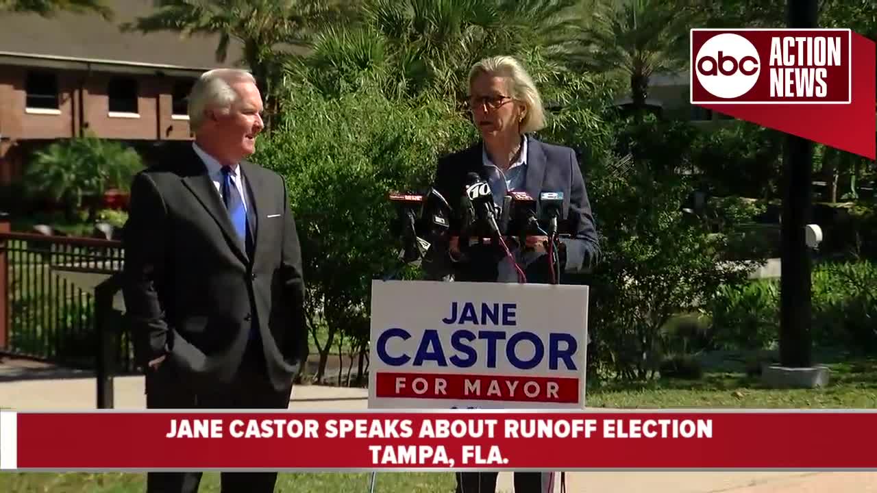 Mayor Buckhorn endorses Jane Castor for Mayor of Tampa as election heads to runoff