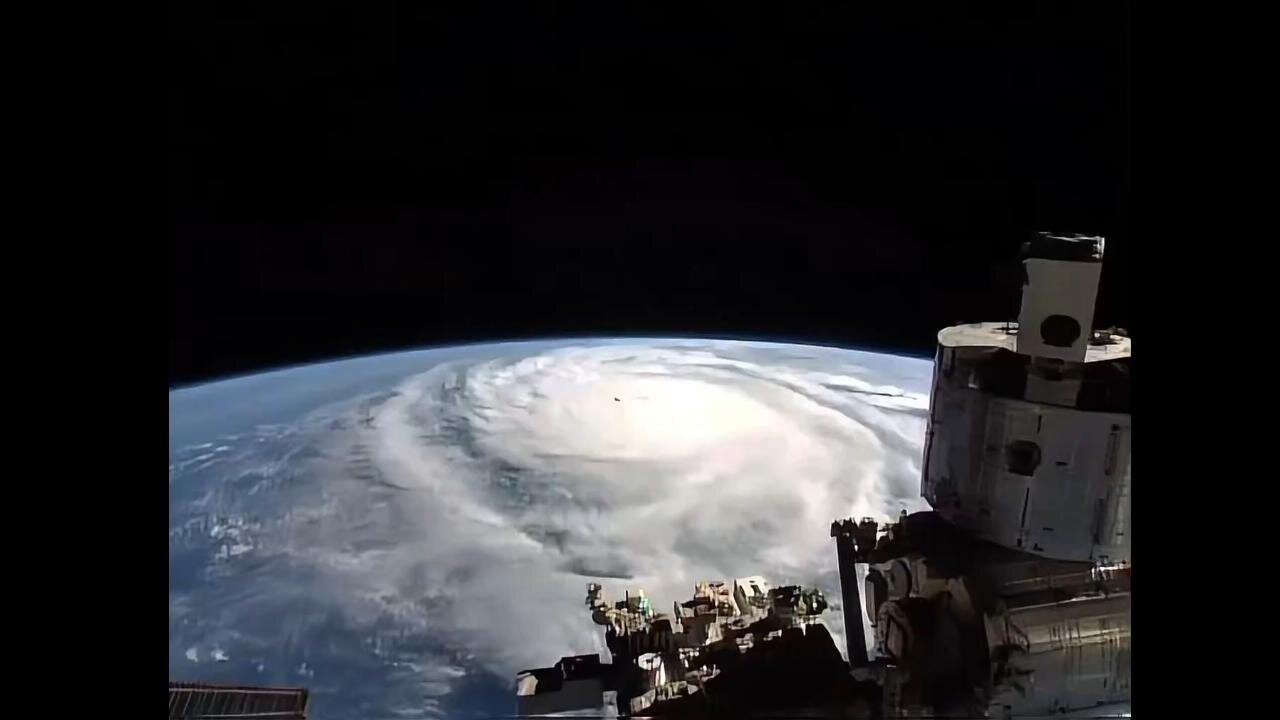 Hurricane Milton seen from "space."