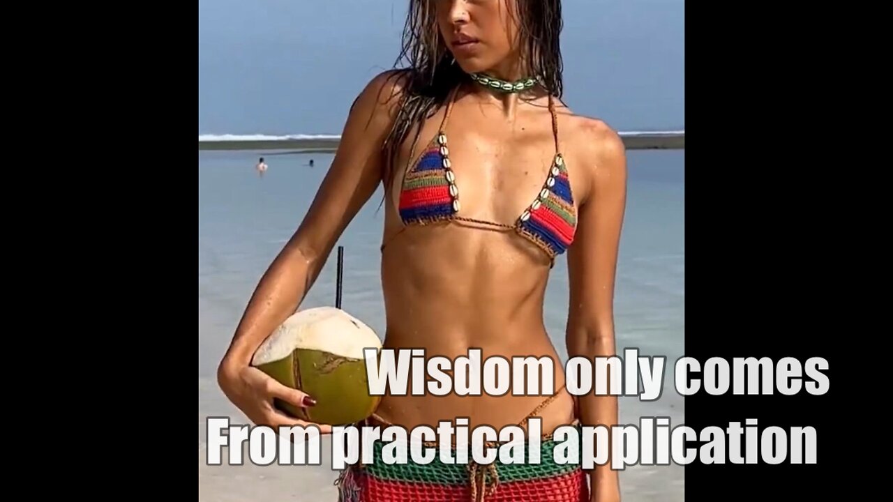 Wisdom is only attainable through practical application