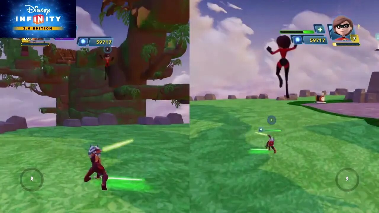 Disney Infinity 3.0 Ahsoka vs Mrs incredible