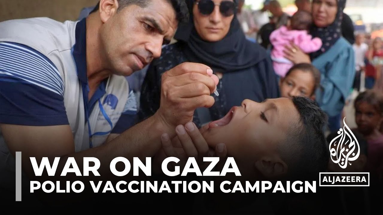 Mass polio vaccination drive kicks off in Gaza amid Israeli strikes