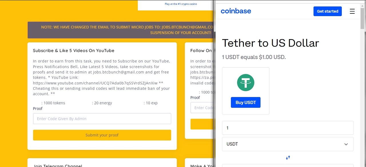 How To Earn Free Tether USDT TOKENS Cryptocurrency MICRO JOBS At BTC Bunch Withdraw Via FaucetPay