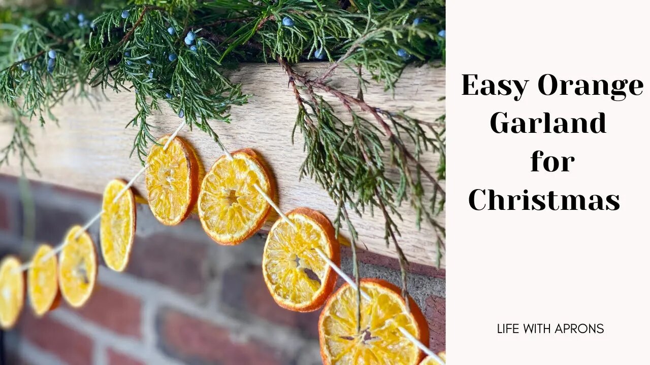 Orange Garland for Christmas