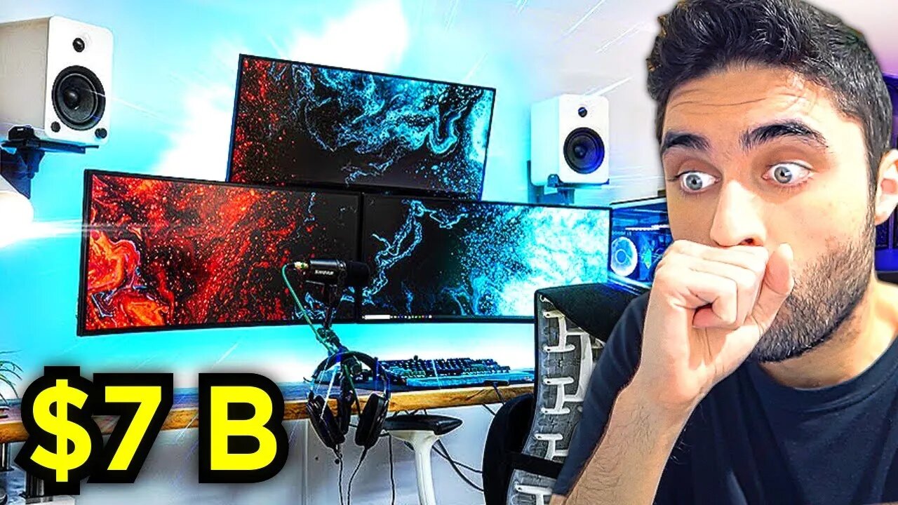 $7 Billion Gaming Setup... 😵 ( Ft. PewDiePie )