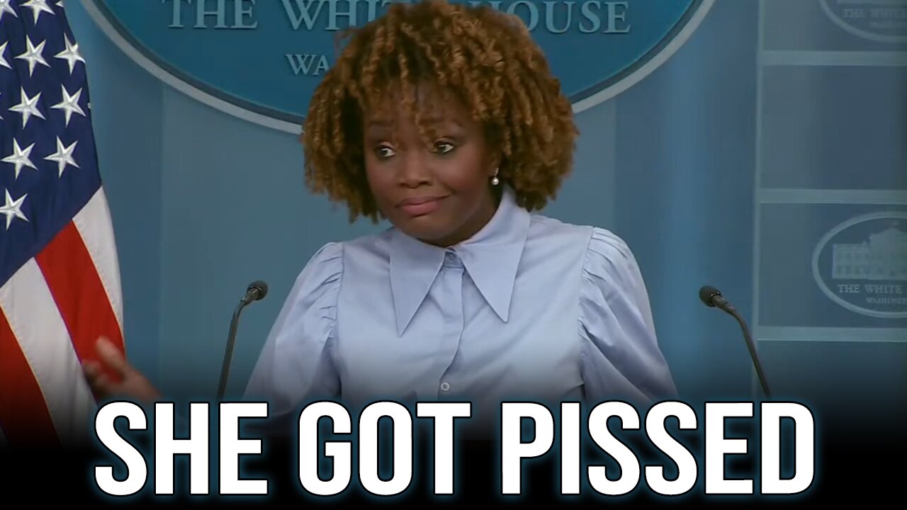 Karine goes BALLISTIC at reporter when asked why Biden relies so heavily on pre-written notes