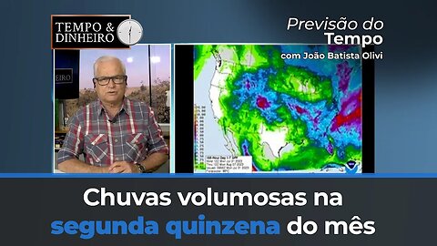 Previsão do tempo mostra chuvas mais volumosas na segunda quinzena de agosto