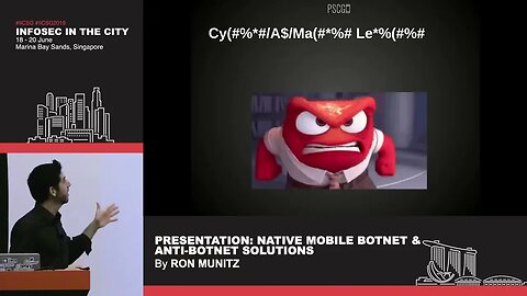 Native Mobile Botnet & Anti Botnet Solutions Presented by Ron Munitz