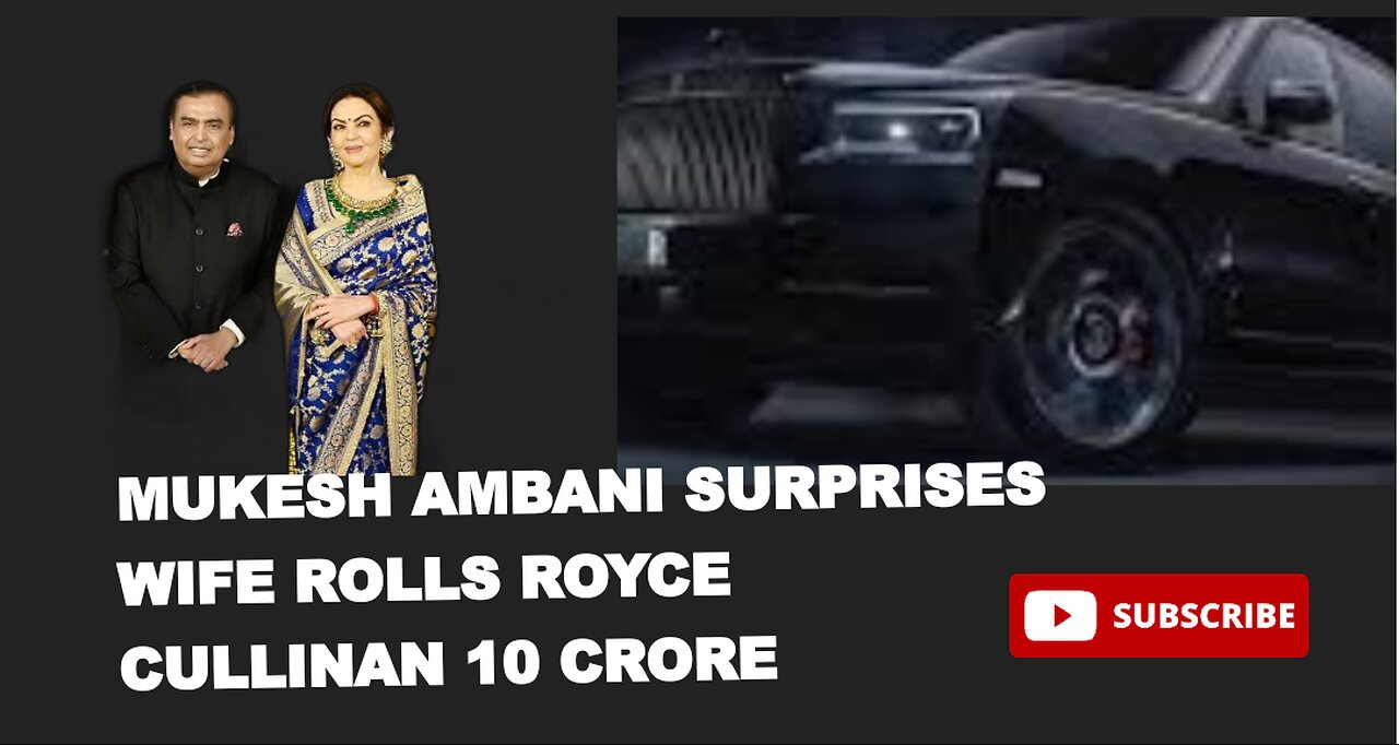 Mukesh Ambani Surprises Wife with Diwali Gift Rolls Royce Cullinan Black Badge Worth Rs 10 Crore 😳