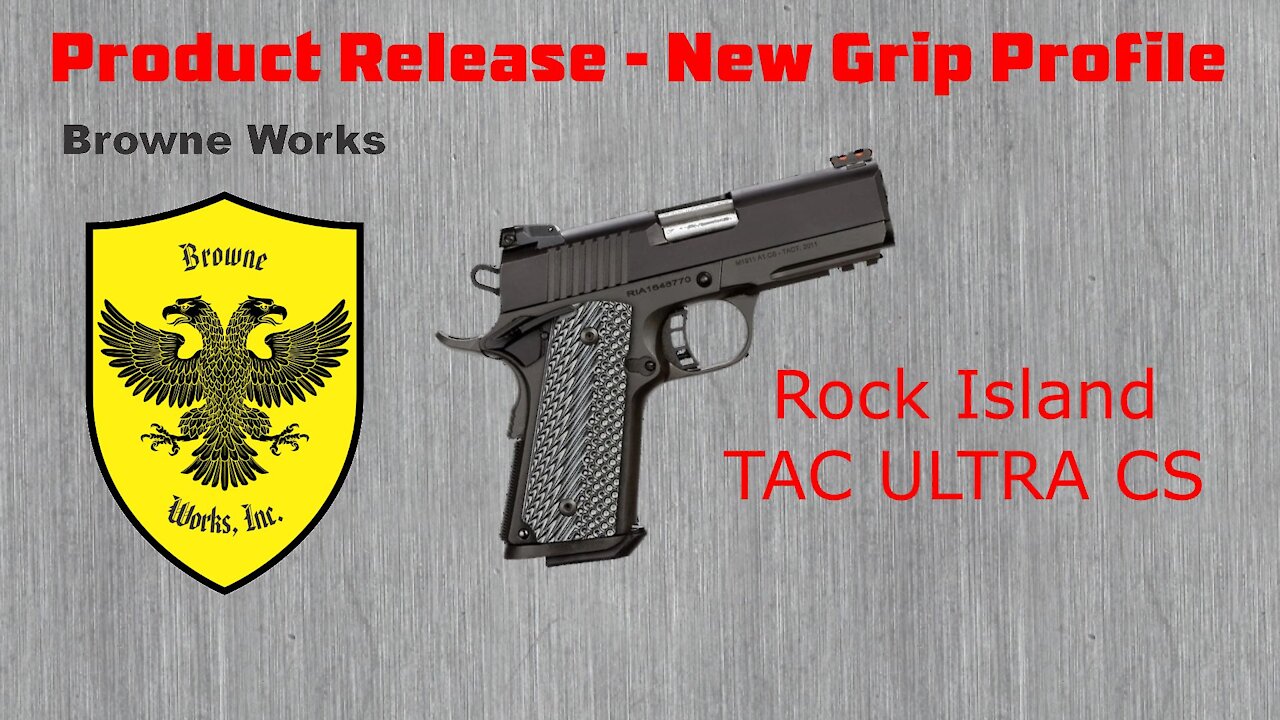 Product Release - Rock Island Compact Size 1911 + Grip Giveaway