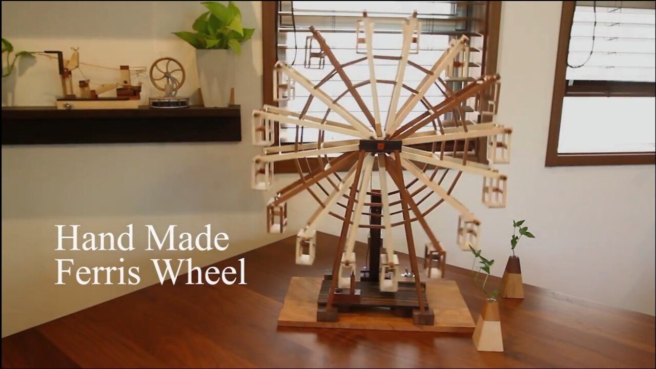 Hand Made Wooden Ferris Wheel working model