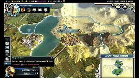 Civilization 5 part 4 Babylon [Science Victory]