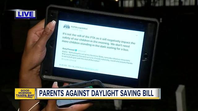 Parents against year-round Daylight Saving Time