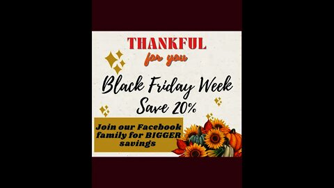 Black Friday WEEK sale