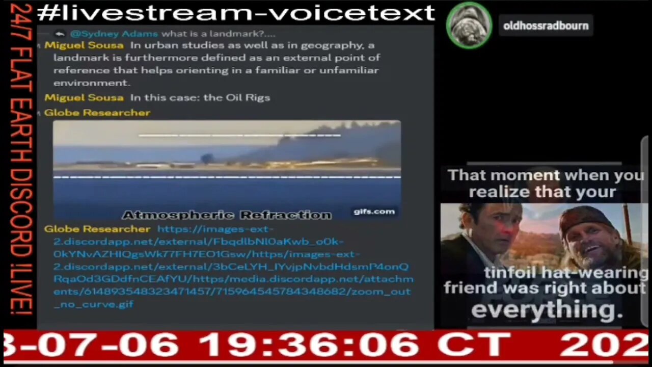 24/7 Flat Earth Discord Channel - tehconda