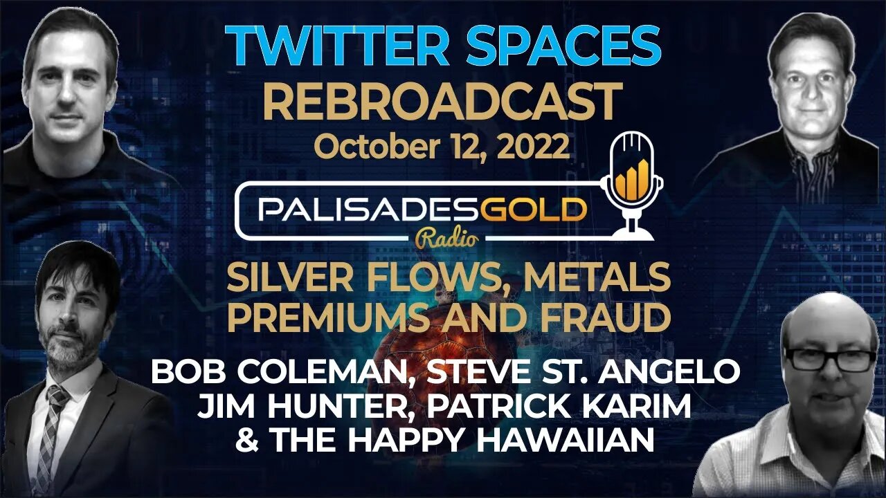 Palisades Twitter Spaces - Silver Flows, Metals Premiums and Fraud