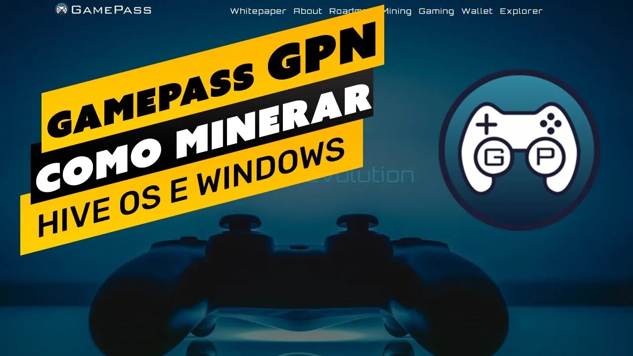 ⛏️💰 COMO MINERAR A MOEDA GAMEPASS (GPN) - PASSO A PASSO - HIVE OS E WINDOWS