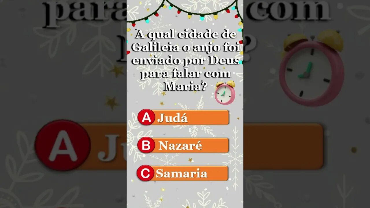 A Qual cidade o anjo foi para falar com Maria? #shorts #perguntaserespostas #biblia #natal