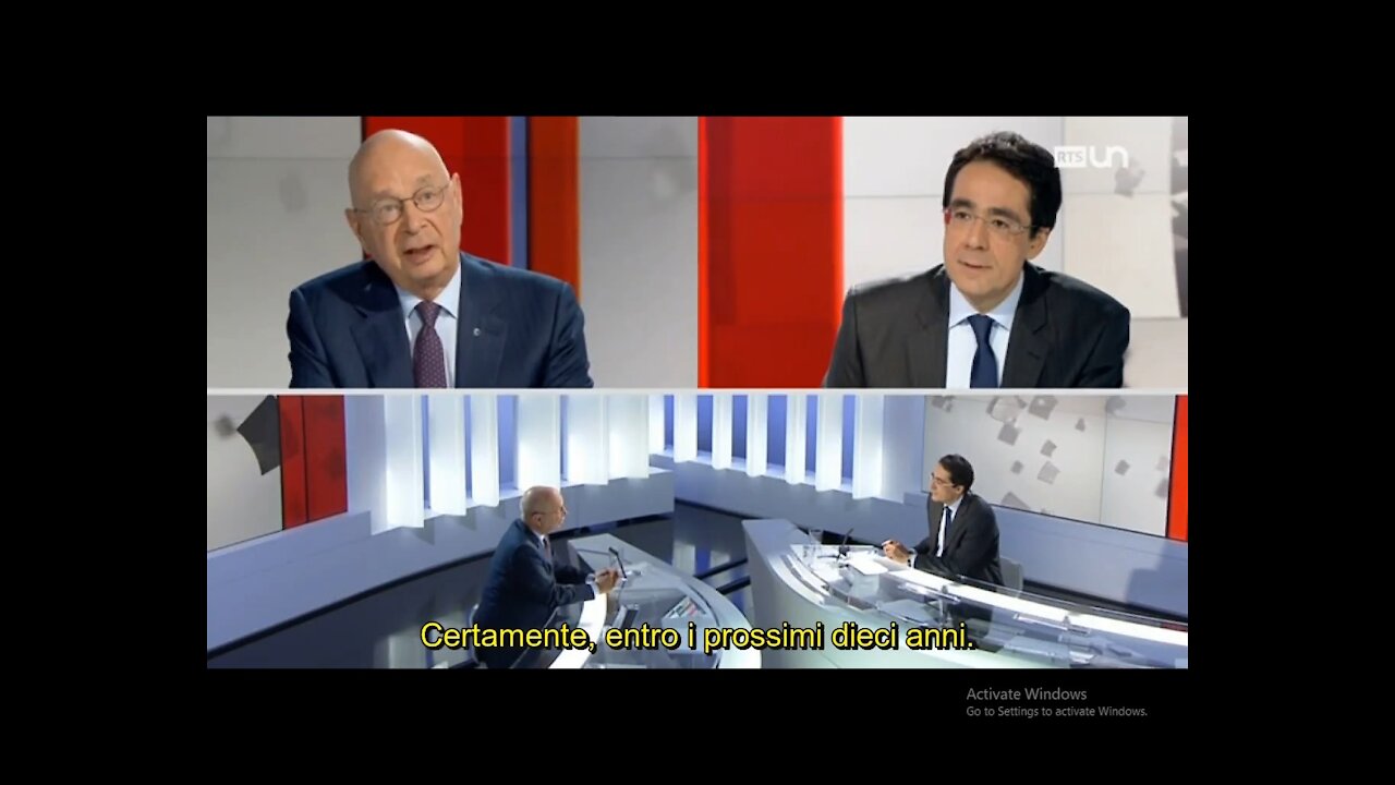 2016 - RTS intervista Klaus Schwab:Chip nel cervello in 10 anni SUB ITA
