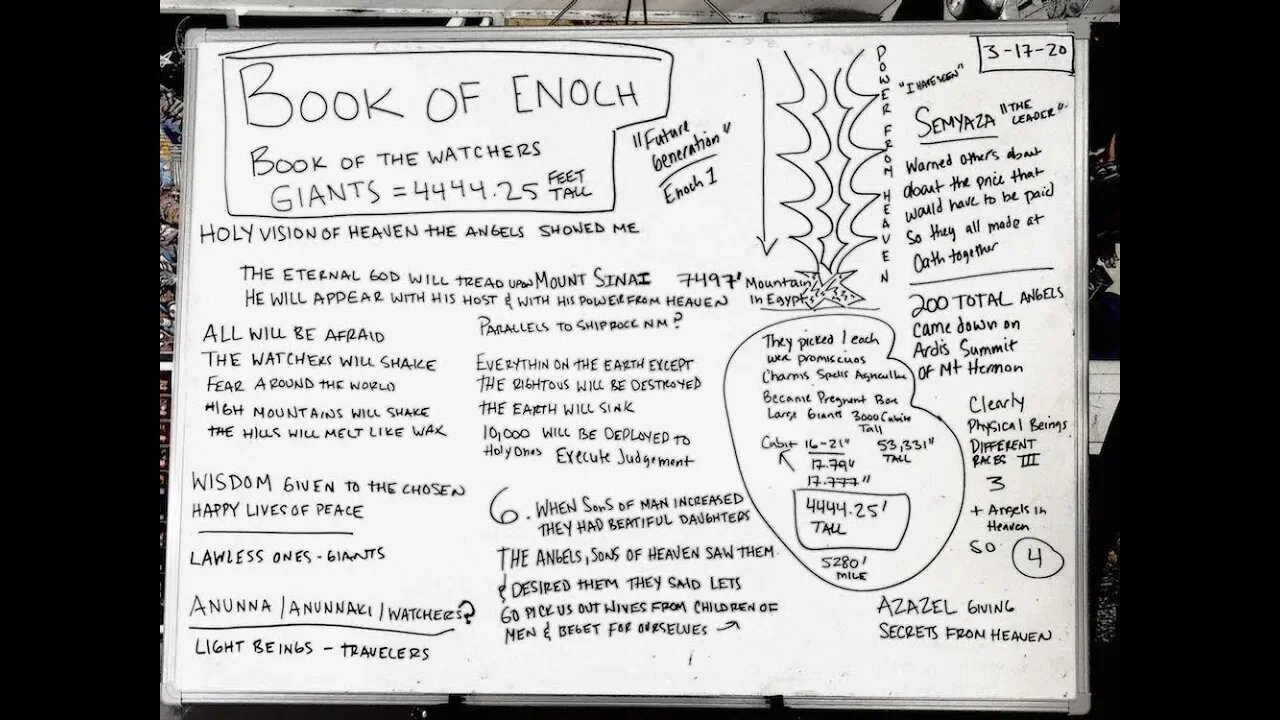 Book of Enoch Decoded, Enormous Giants Walked The Earth Over 4000 Feet Tall, Lawless Ones, Live