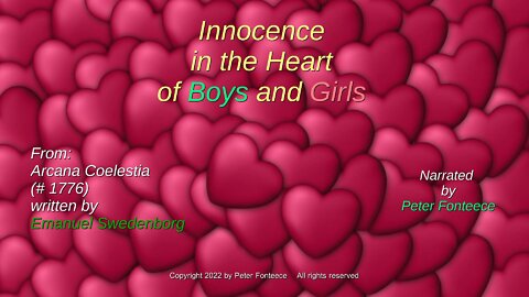 Innocence in the Heart of Boys and Girls