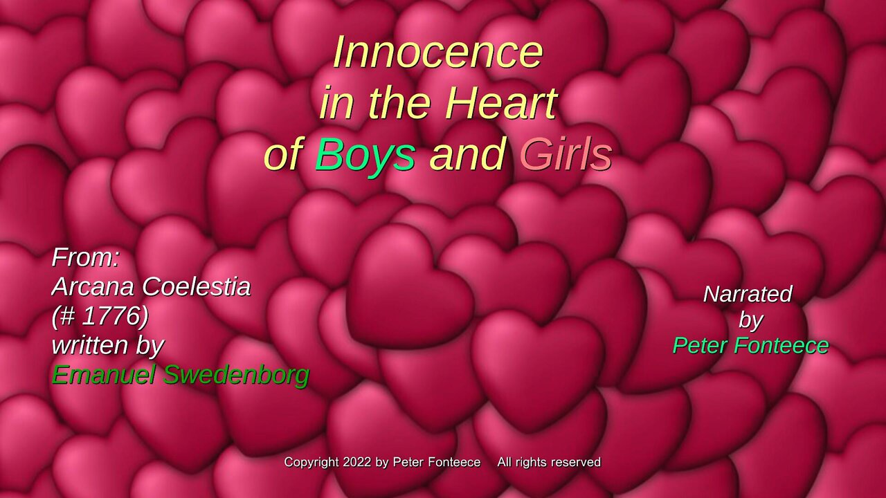 Innocence in the Heart of Boys and Girls