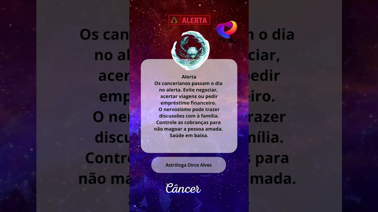 HORÓSCOPO EM ALERTA HOJE #CÂNCER 05/10/23 - CONFIRA AQUI! #shotrs