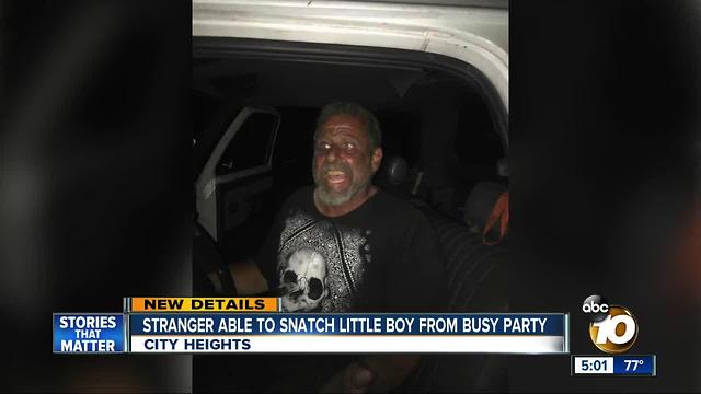 Man suspected of taking boy from busy party