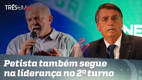 Nova pesquisa indica Lula com 44% e Bolsonaro com 31% no 1º turno