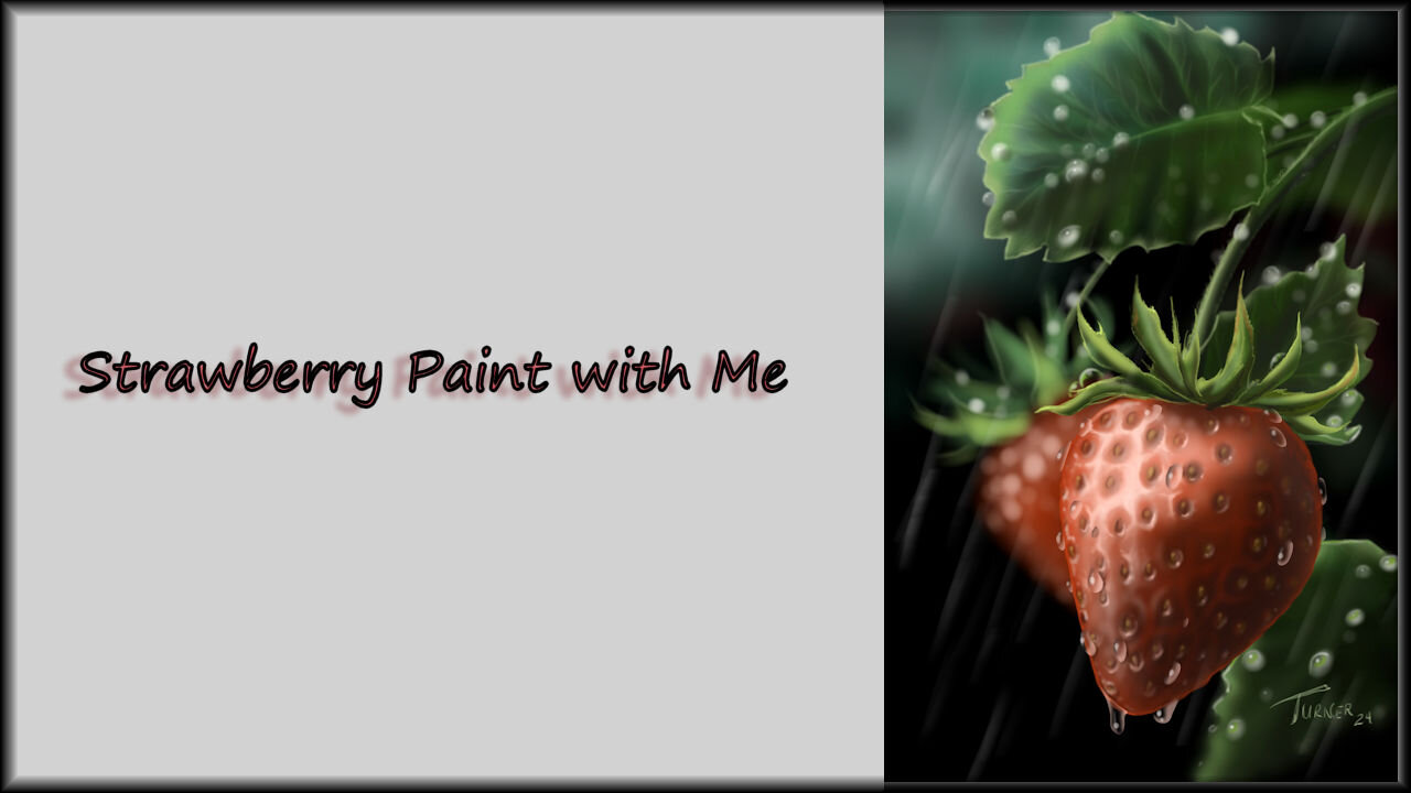 Strawberry in the Rain -by Virtually Art