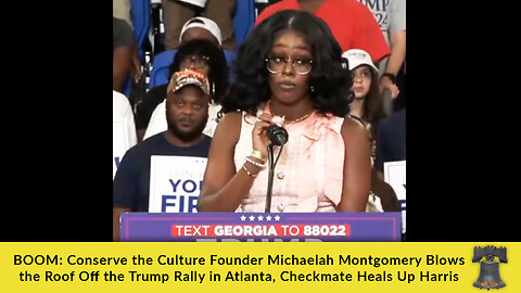BOOM: Local Atlanta Woman Blew the Roof the Trump Rally in Atlanta, Checkmate Heals Up Harris